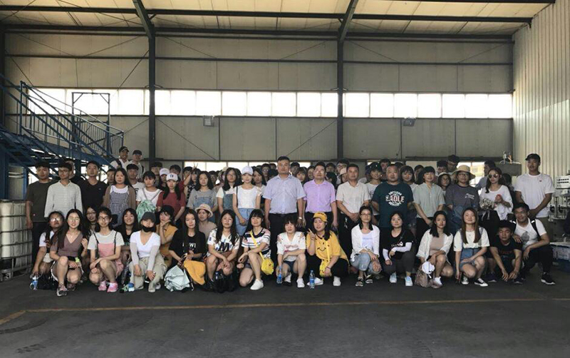 河南科技大學師生到訪鄭州農達生化中牟園區(qū)參觀學習(圖1)